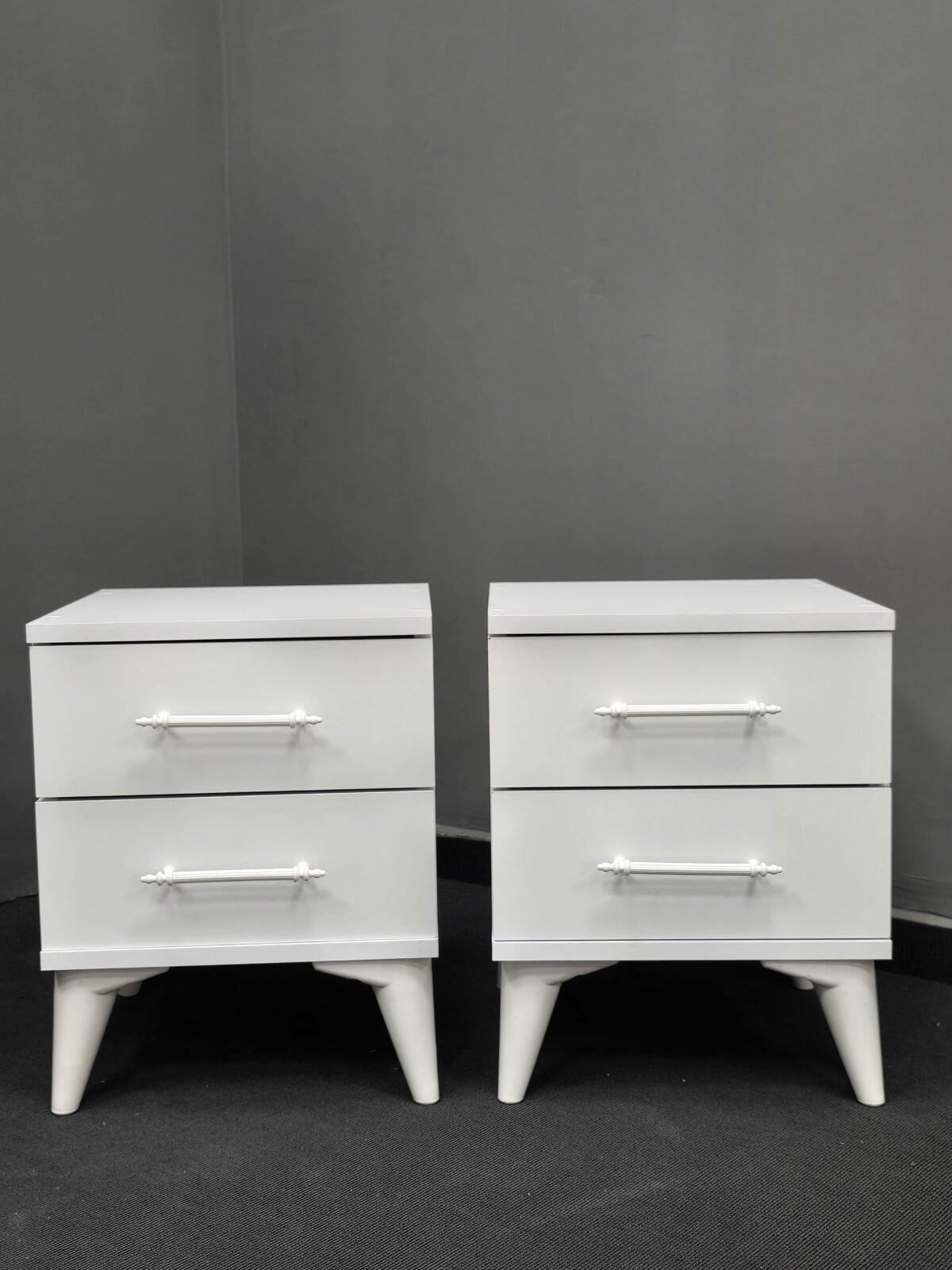 SİTİL WHITE 2 ADET KOMODİN - Görsel 1