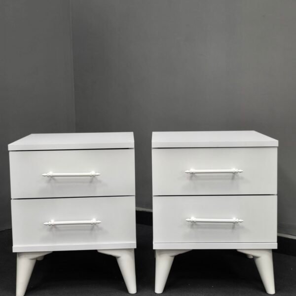 SİTİL WHITE 2 ADET KOMODİN
