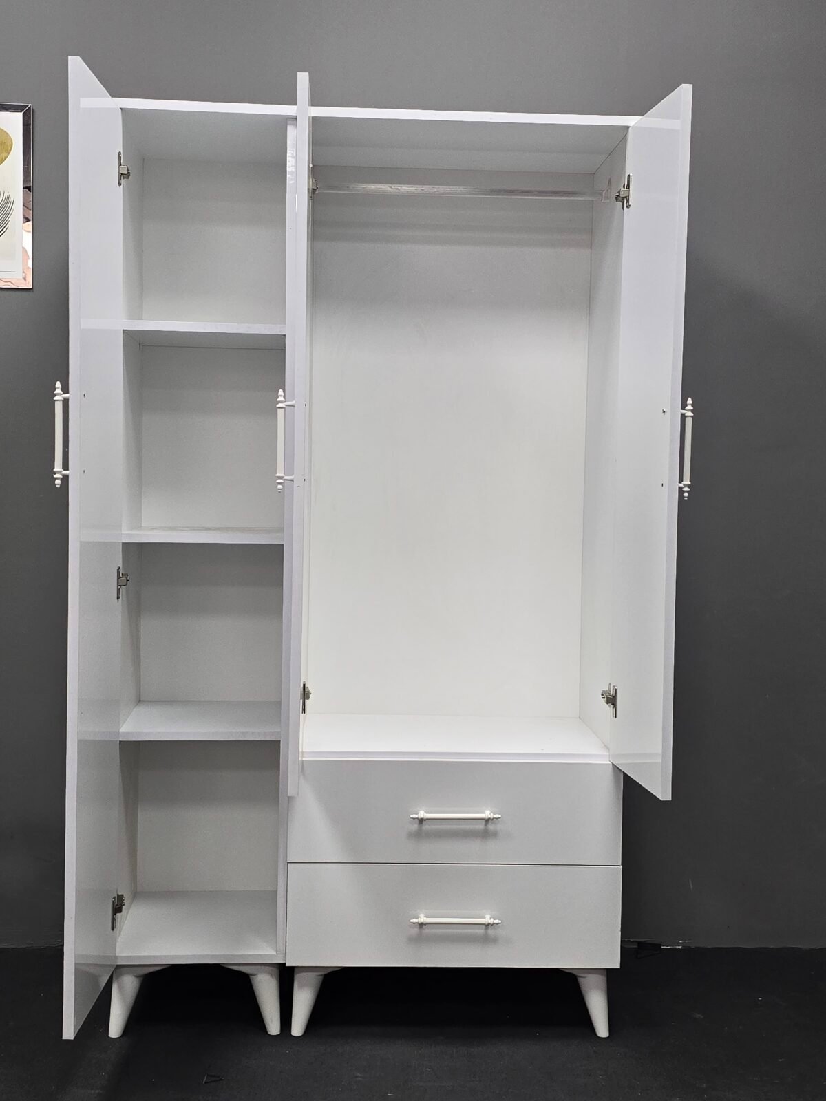 SİTİL WHITE 3 KAPAKLI DOLAP - Görsel 2