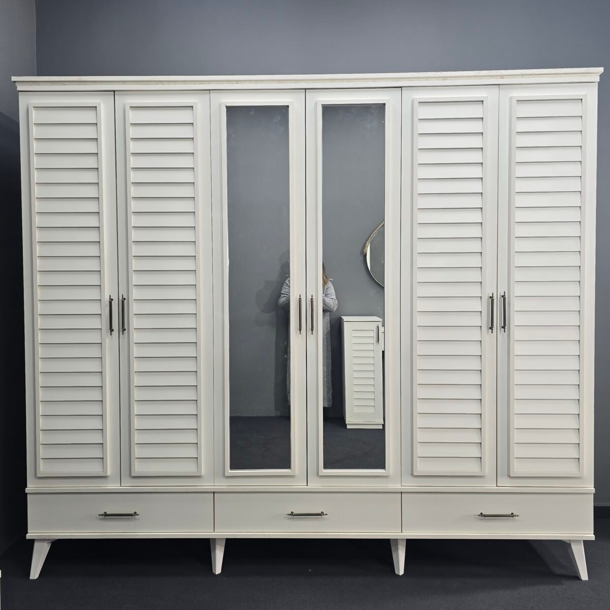 MEGA 6 KAPAKLI AYTAŞI GARDIROP - Görsel 1