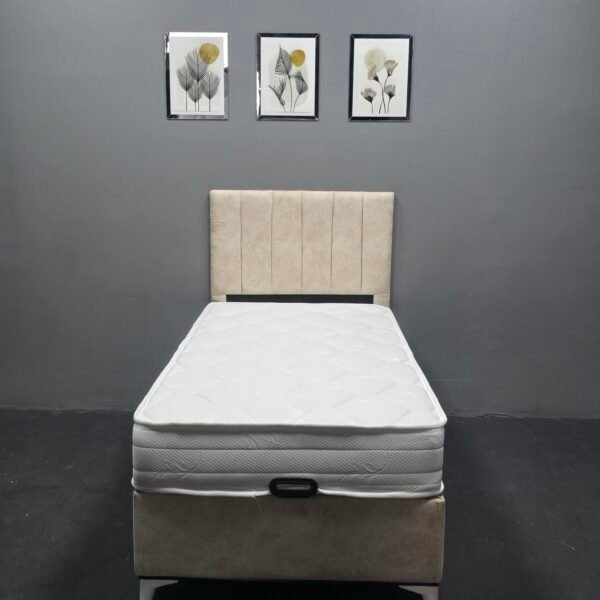 SAFİR KREM 90-190 YATAK BAZA BAŞLIK