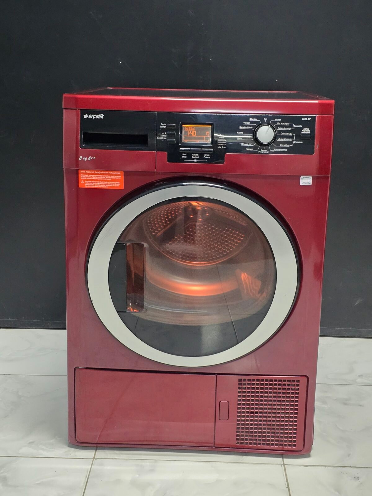 ARÇELİK A++ BORDO 8 KG,ISI POMPALI KURUTMA*1 YIL GARANTİ*TESLİMT - Görsel 1