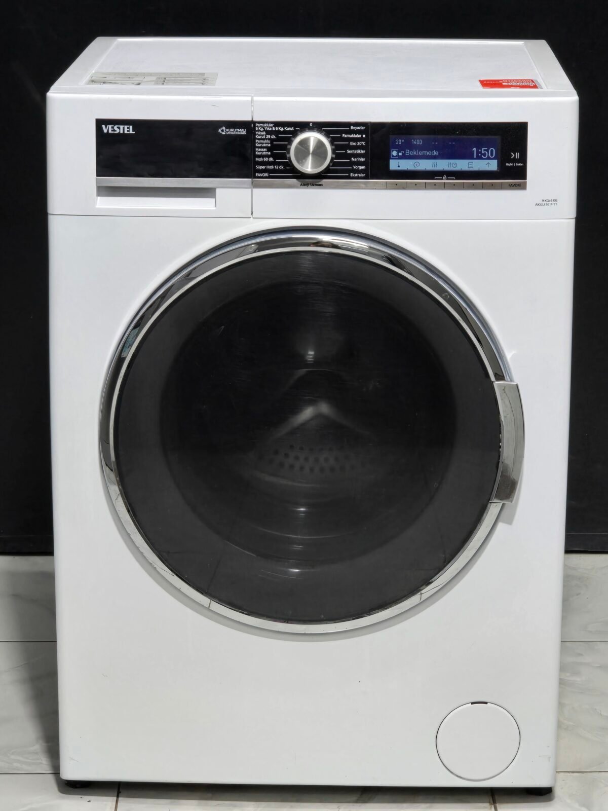 VESTEL A+++ 9 KG 1400 DEVİR, 6 KG KURUTMA - Görsel 1