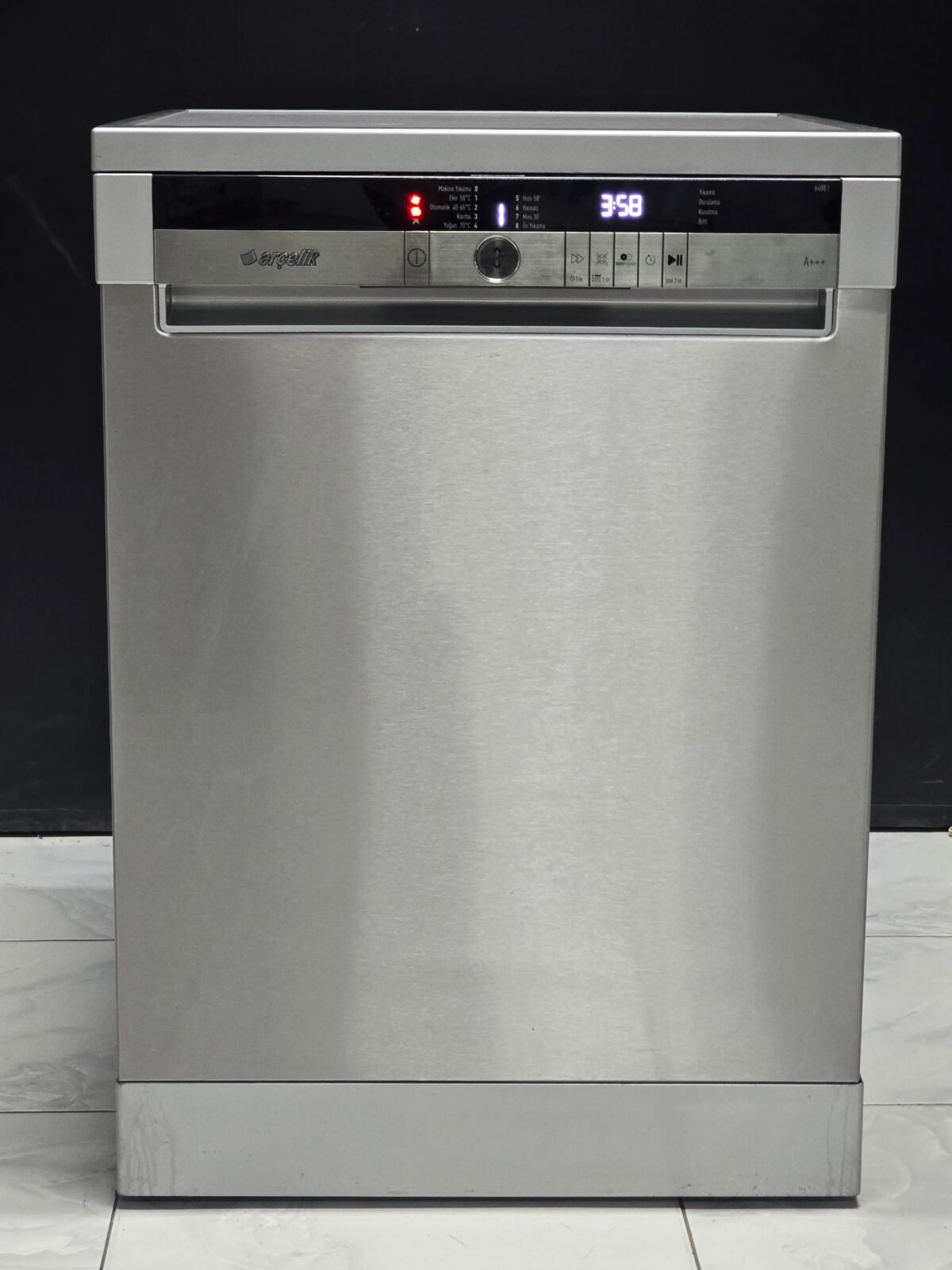 ARÇELİK A+++ PIYANO SERİ INOX 8 PROG - Görsel 1