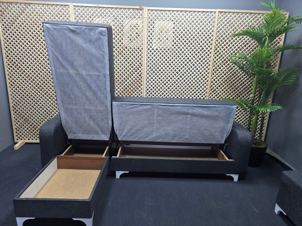 ZEYNEP ANTRASİT KÖŞE KOLTUK+BERJER TAKIMI - Görsel 3