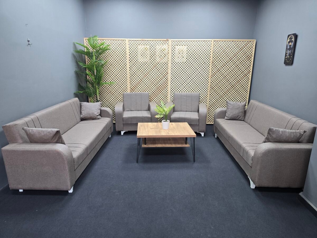 ZEYNEP KAHVERENGİ 3+3+1+1 KOLTUK TAKIMI - Görsel 2