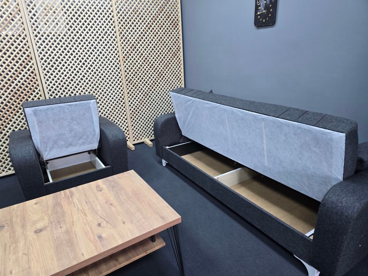 ZEYNEP ANTRASİT KANEPE+BERJER - Görsel 2