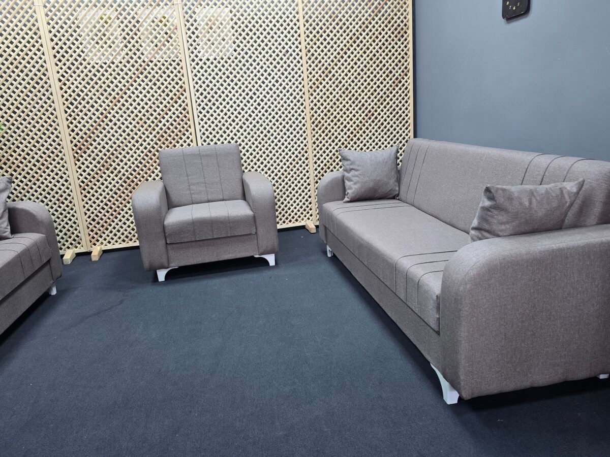 ZEYNEP KAHVERENGİ 3+3+1 KOLTUK TAKIMI - Görsel 3