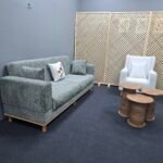 BOHEM 3+3+1 YEŞİL BEYAZ KOLTUK TAKIMI - Görsel 2