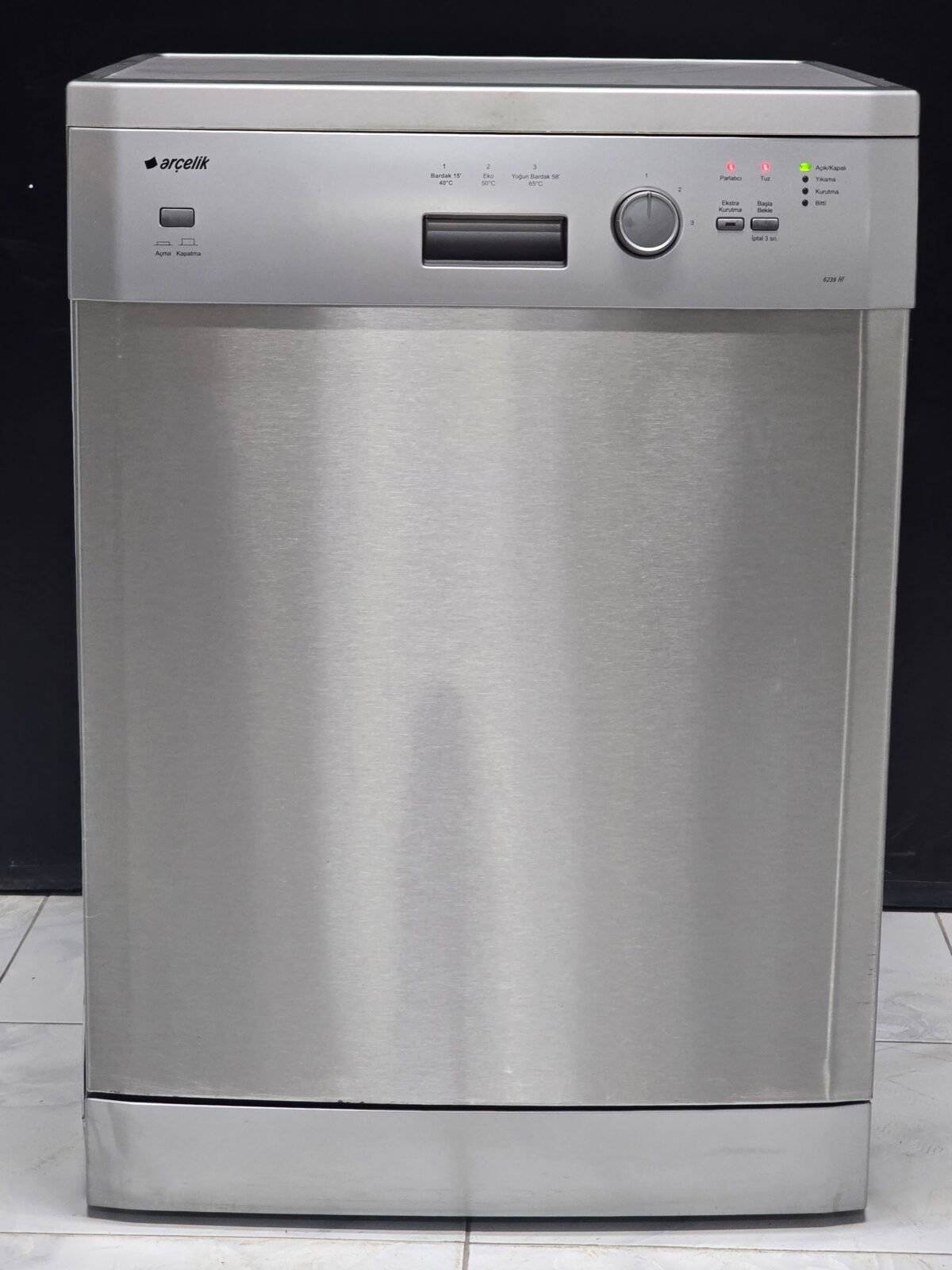 ARÇELİK BARDAK YIKAMA MAKİNESİ INOX 3 PROGRAMLI - Görsel 1