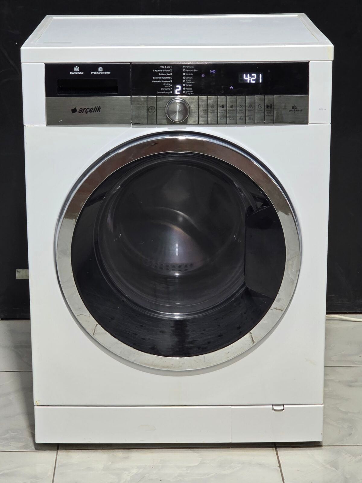 ARÇELİK A+++ PIYANO SERİ 8 KG 1400 DEVİR, 5 KG KURUTMA - Görsel 1