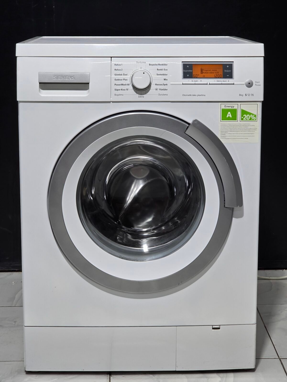 SIEMENS A++ 8 KG 1200 DEVİR - Görsel 1