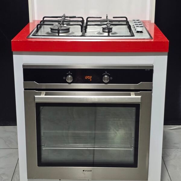 ARÇELİK GRİ ANKASTRE OCAK+FIRIN