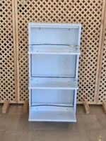 METAL BEYAZ 3 BÖLMELİ AYAKKABILIK - Görsel 2