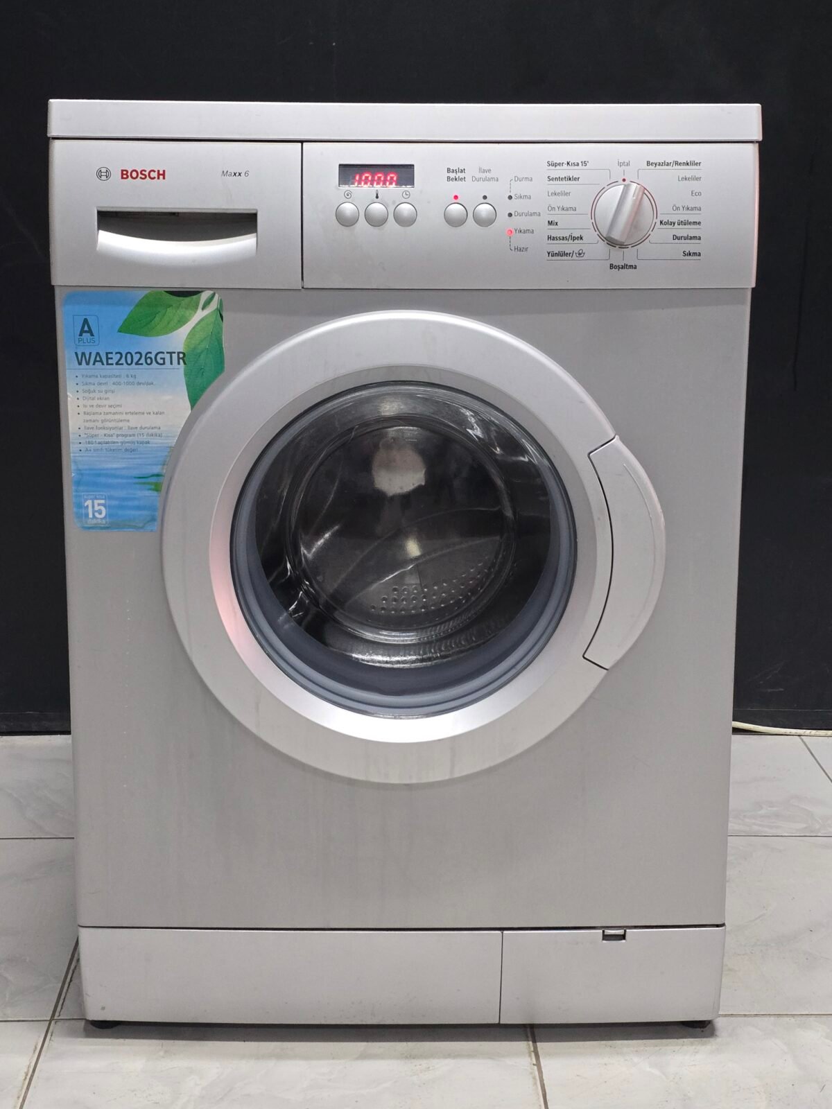 BOSCH MAXX A+ GRİ 6 KG 1000 DEVİR - Görsel 1