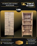 ATLANTIC ÇAM ÇOK AMAÇLI 2 KAPAKLI KİLER DOLABI