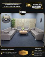 ZEYNEP KAHVERENGİ 3+3+1+1 KOLTUK TAKIMI