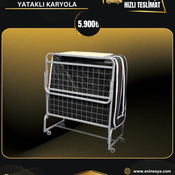 TEKERLEKLİ KATLANIR YATAKLI KARYOLA