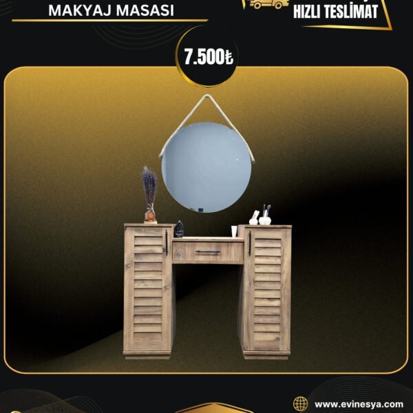 PANJURLU ÇAM MAKYAJ MASASI