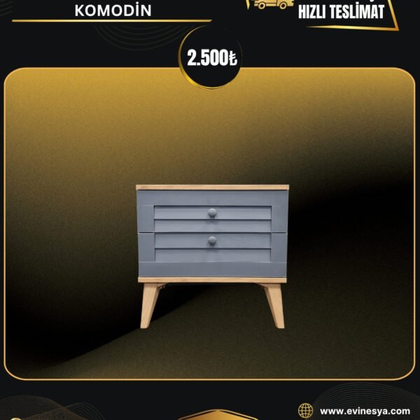 PANJURLU ANTRASİT KOMODİN