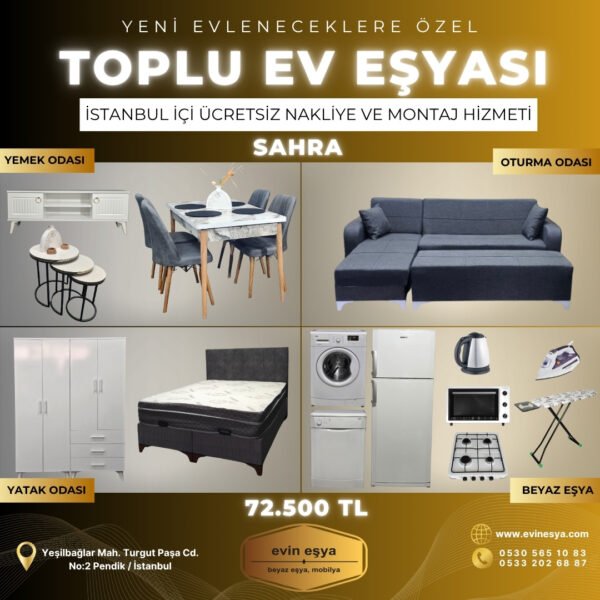 SAHRA TOPLU EV EŞYASI PAKETİ