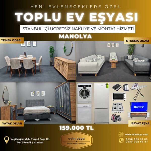 MANOLYA TOPLU EV EŞYASI PAKETİ