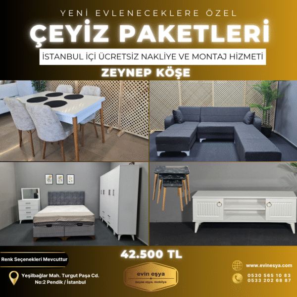 ZEYNEP KÖŞE ÇEYİZ PAKETİ