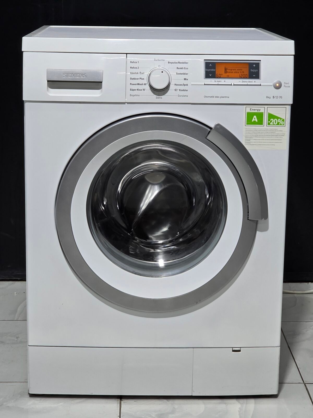 SIEMENS A++ 8 KG 1000 DEVİR - Görsel 1