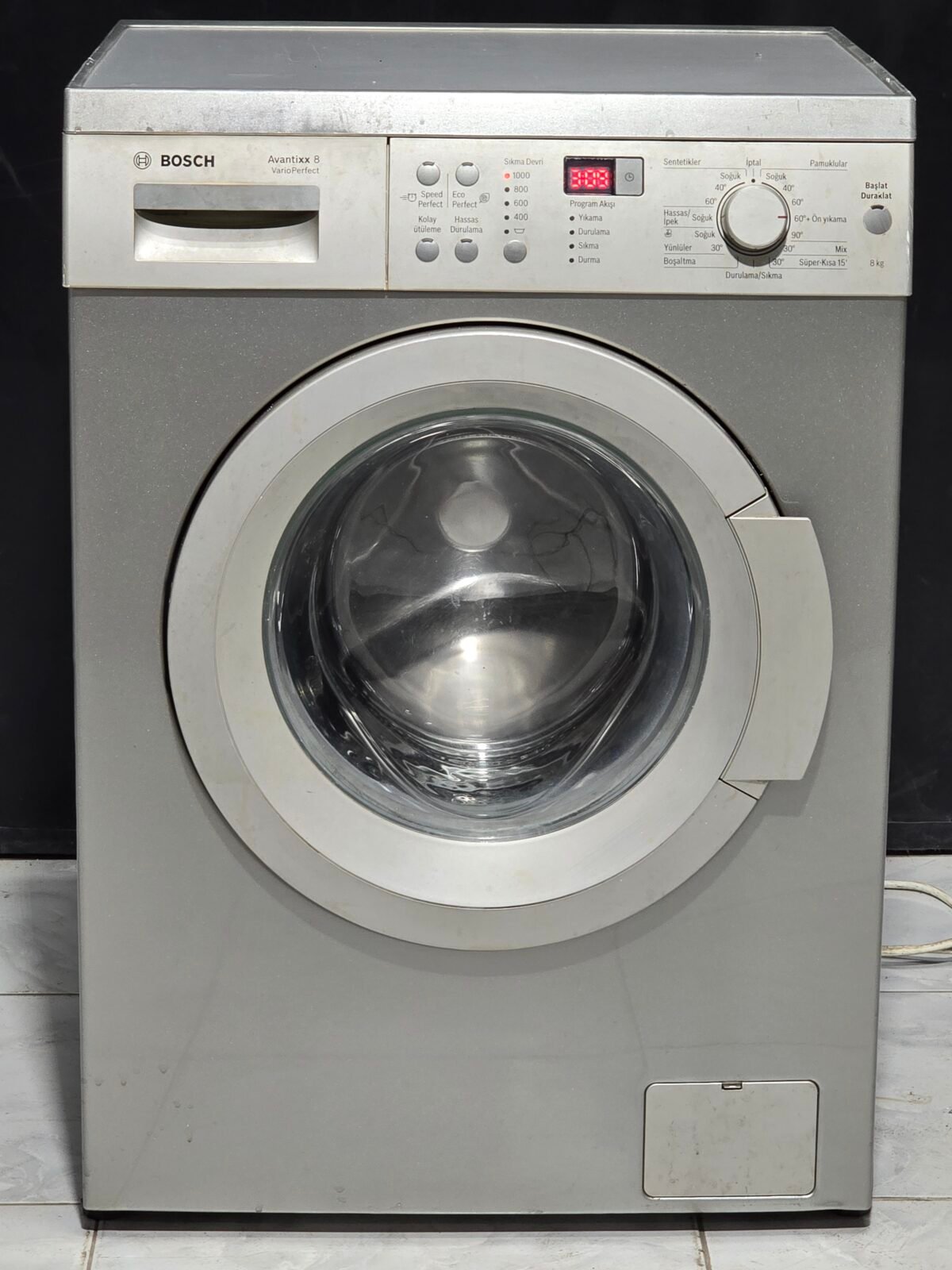 BOSCH AVANTIXX A+++ GRİ 8 KG 1000 DEVİR - Görsel 1