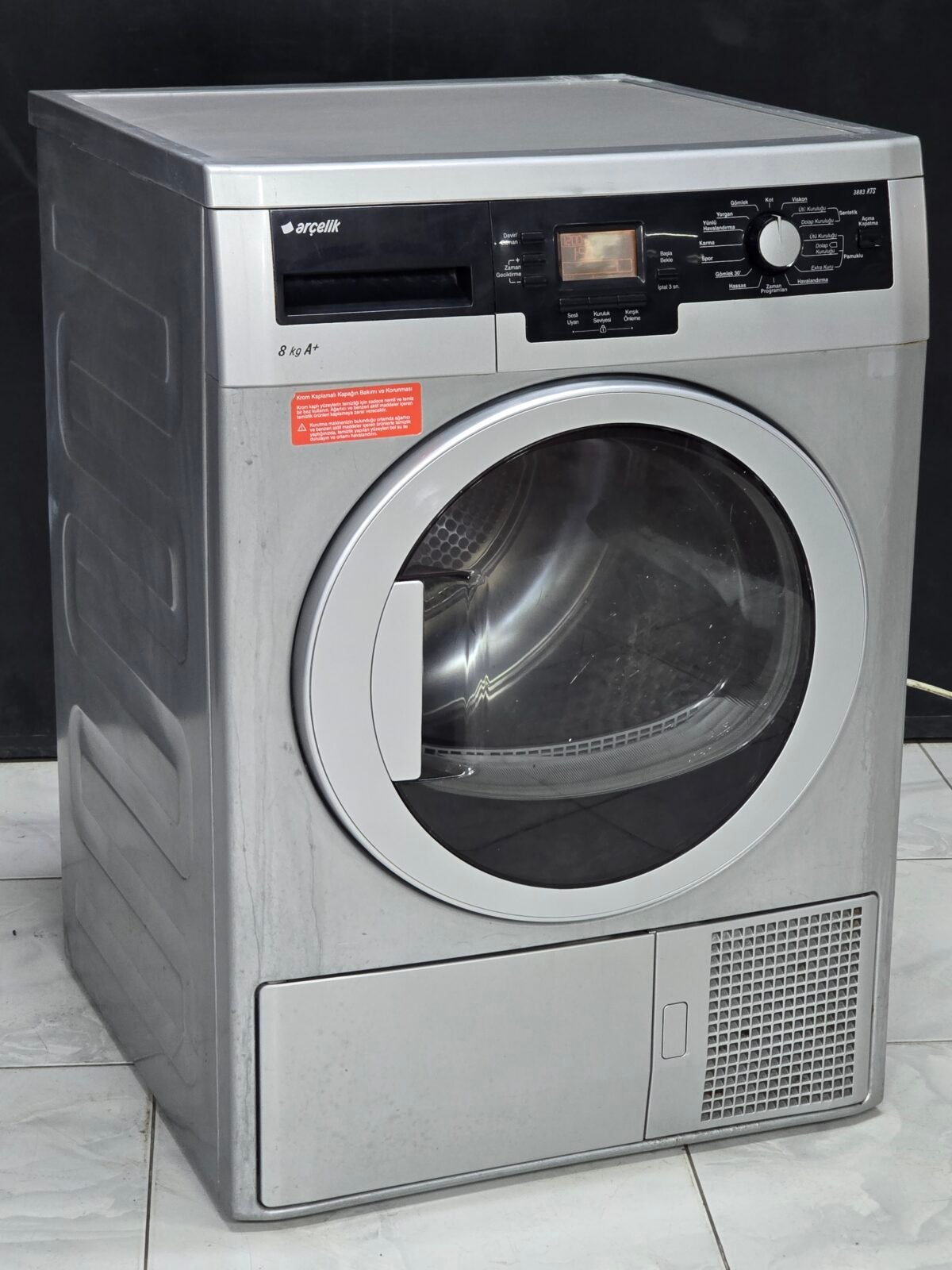 Arçelik A++ Gri 8 KG Isı Pompalı Kurutma Makinesi - Görsel 5