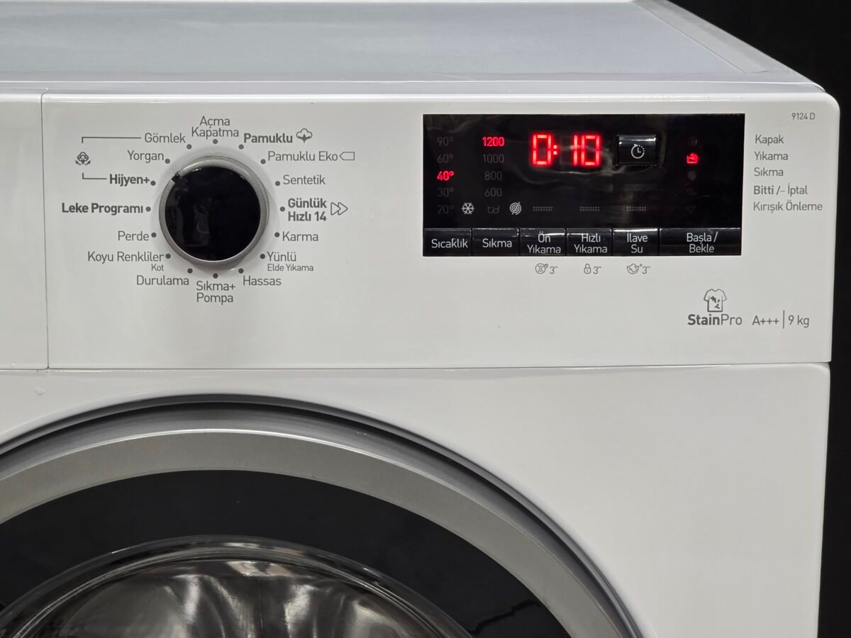Arçelik A+++ 9 KG 1200 Devir Çamaşır Makinesi - Görsel 2