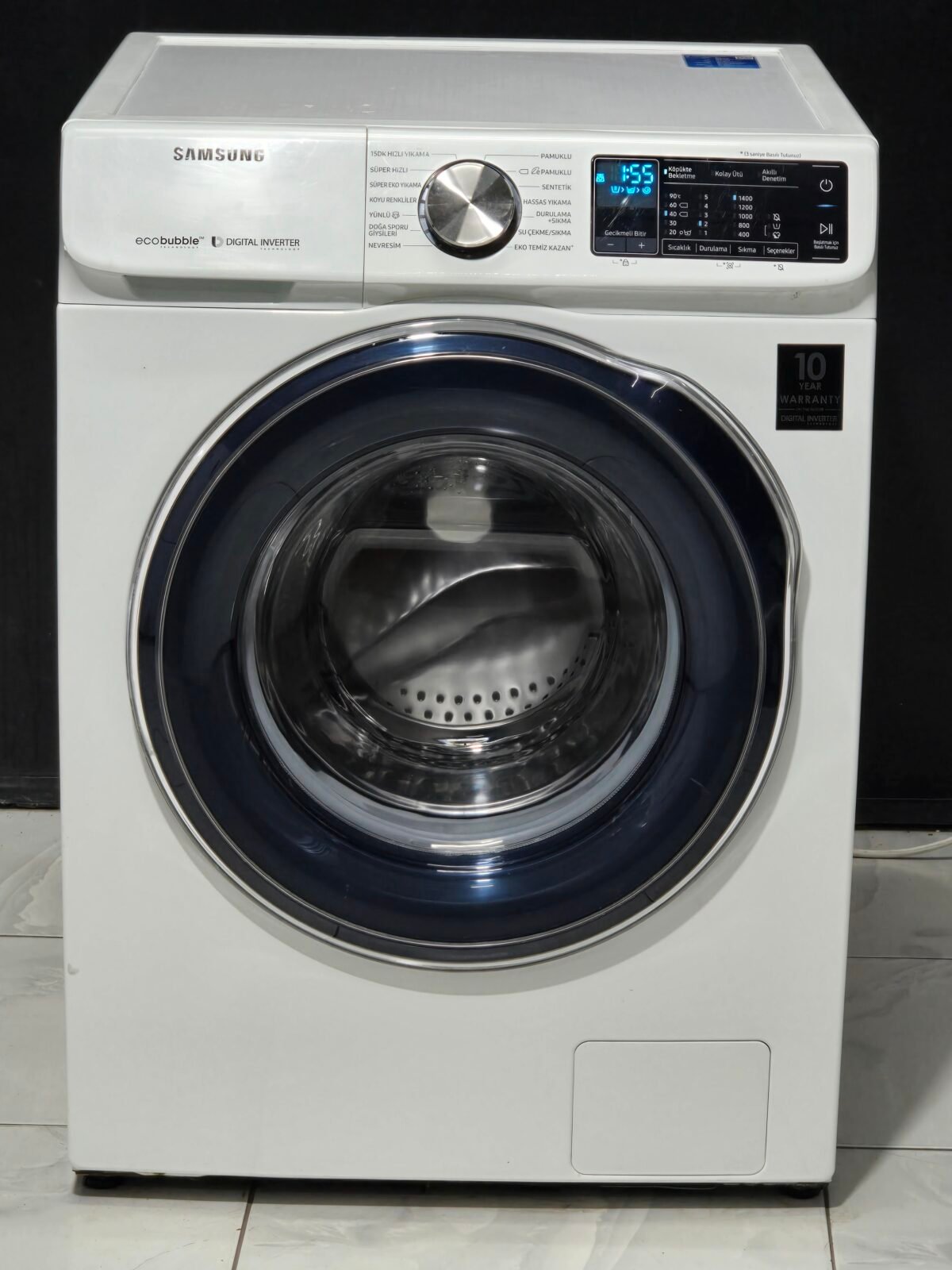 SAMSUNG A+++ ECO BUBBLE 10 KG 1400 DEVİR - Görsel 1