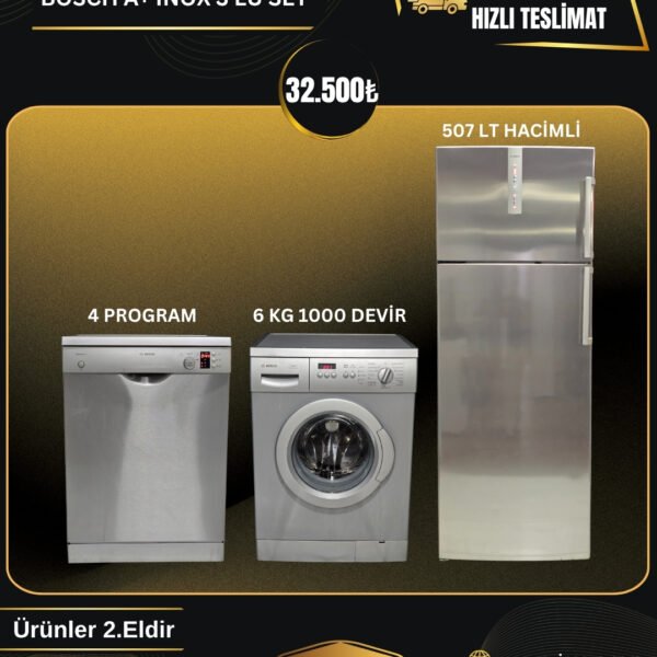 BOSCH A+ INOX 3’LÜ SET