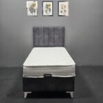 SAFİR GRİ 90-190 YATAK BAZA BAŞLIK - Görsel 2