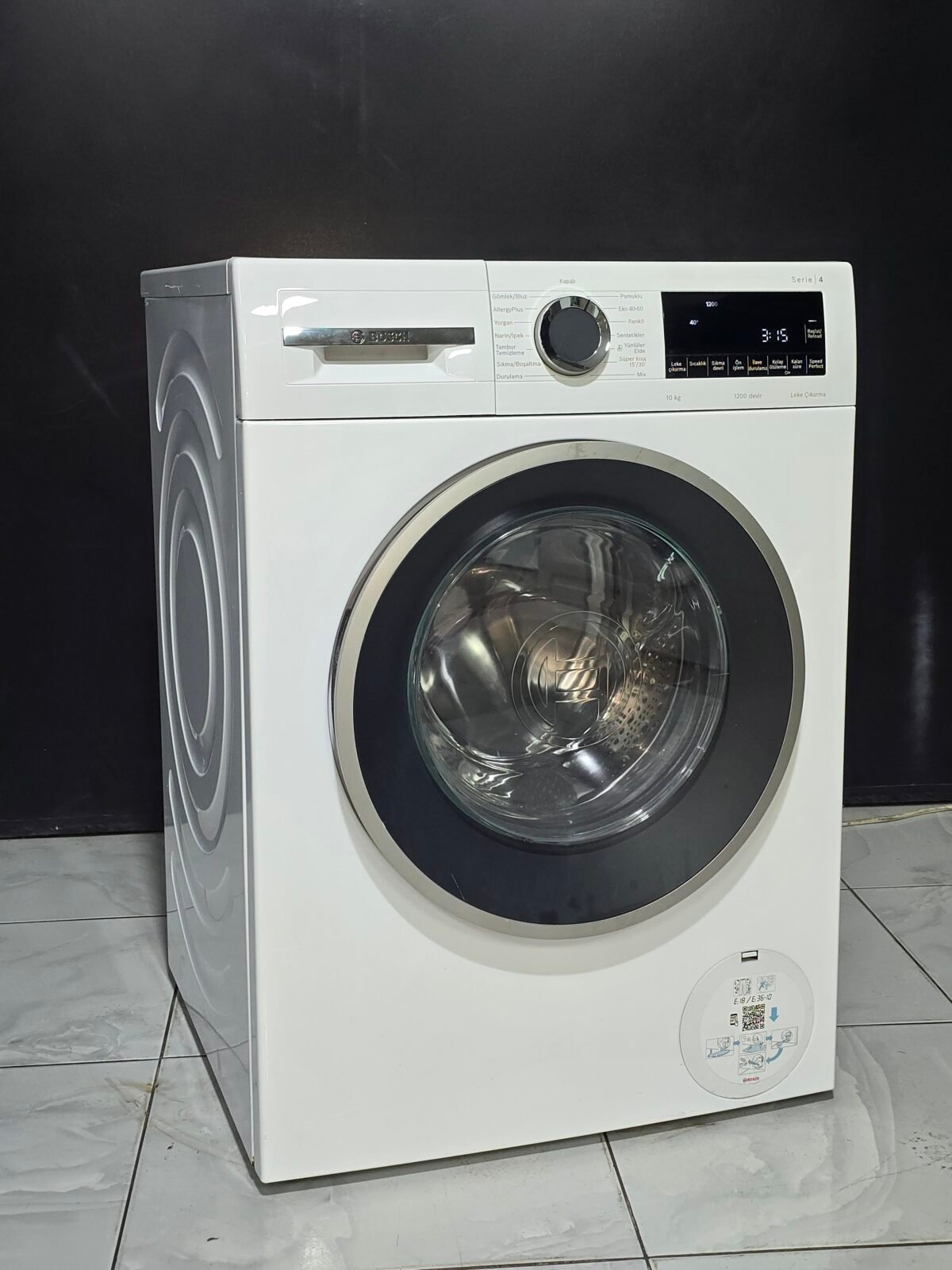 BOSCH SERİ4 MODEL A+++ 10 KG 1200 DEVİR - Görsel 3