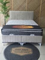 LUNA KREM 160-200 YATAK BAZA BAŞLIK SETİ - Görsel 2