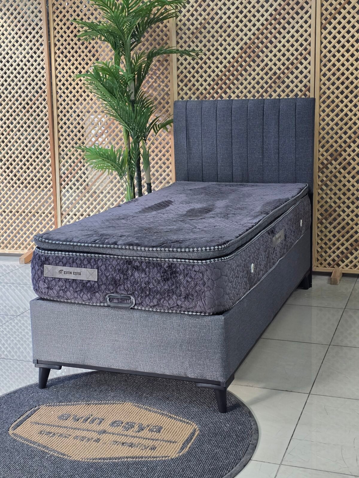 EVİN OSLO 90-190 YATAK BAZA BAŞLIK SETİ - Görsel 2