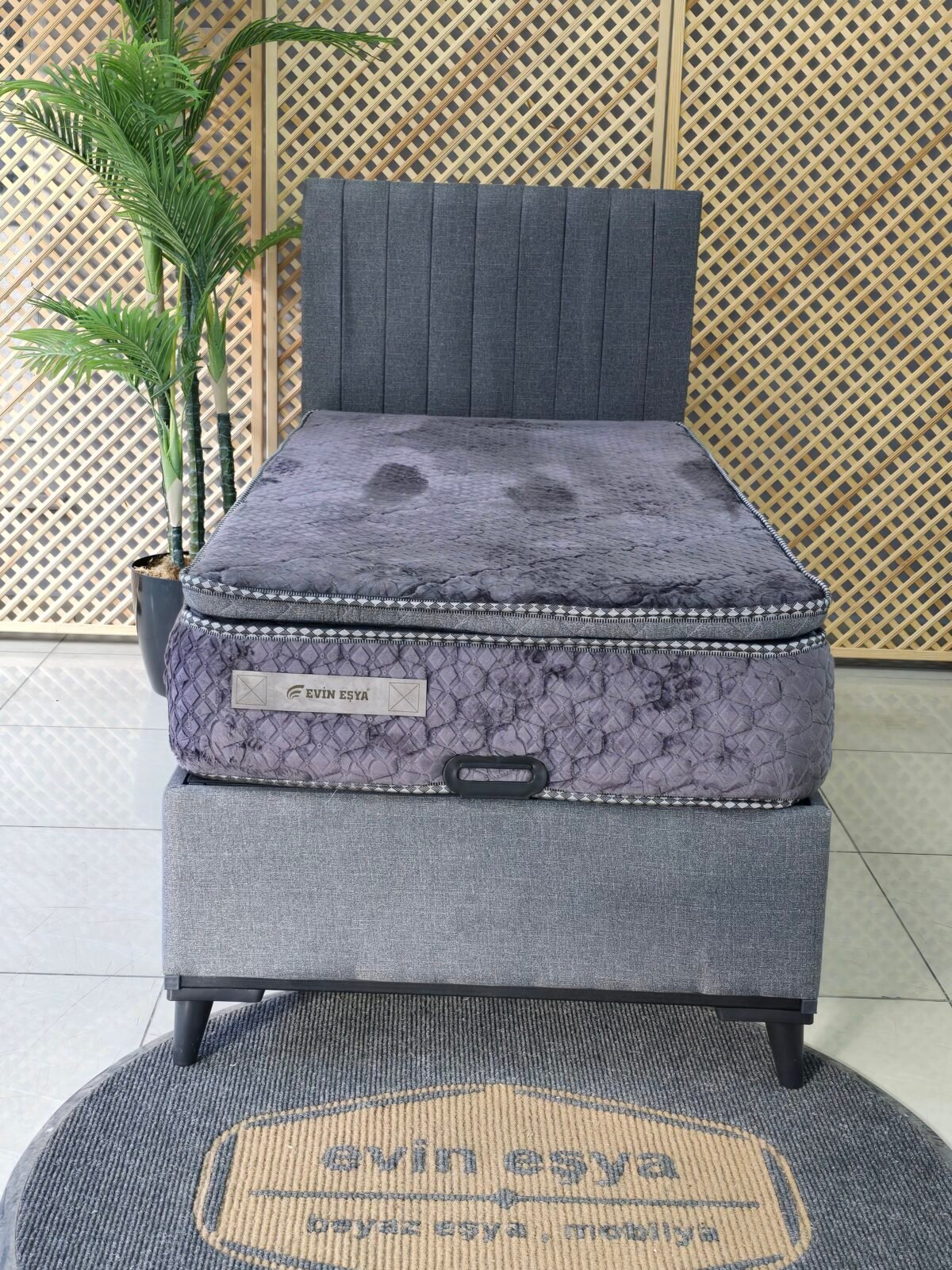 EVİN OSLO 90-190 YATAK BAZA BAŞLIK SETİ - Görsel 3