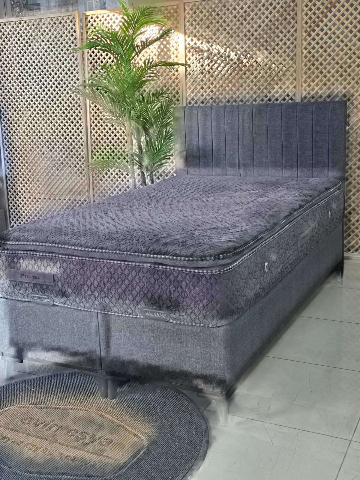 EVİN OSLO 120-200 YATAK BAZA BAŞLIK SETİ - Görsel 2