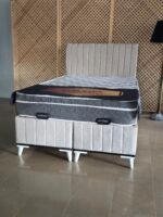 LUNA KREM 120-200 YATAK BAZA BAŞLIK SETİ - Görsel 2