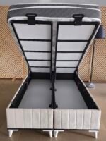 LUNA KREM 120-200 YATAK BAZA BAŞLIK SETİ - Görsel 3