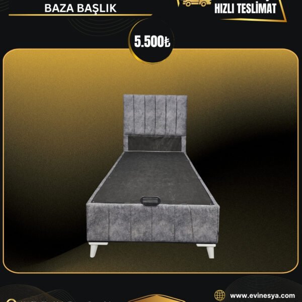 MAYA GRİ 90-190 BAZA BAŞLIK
