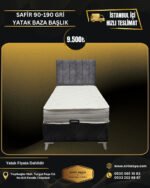 SAFİR GRİ 90-190 YATAK BAZA BAŞLIK
