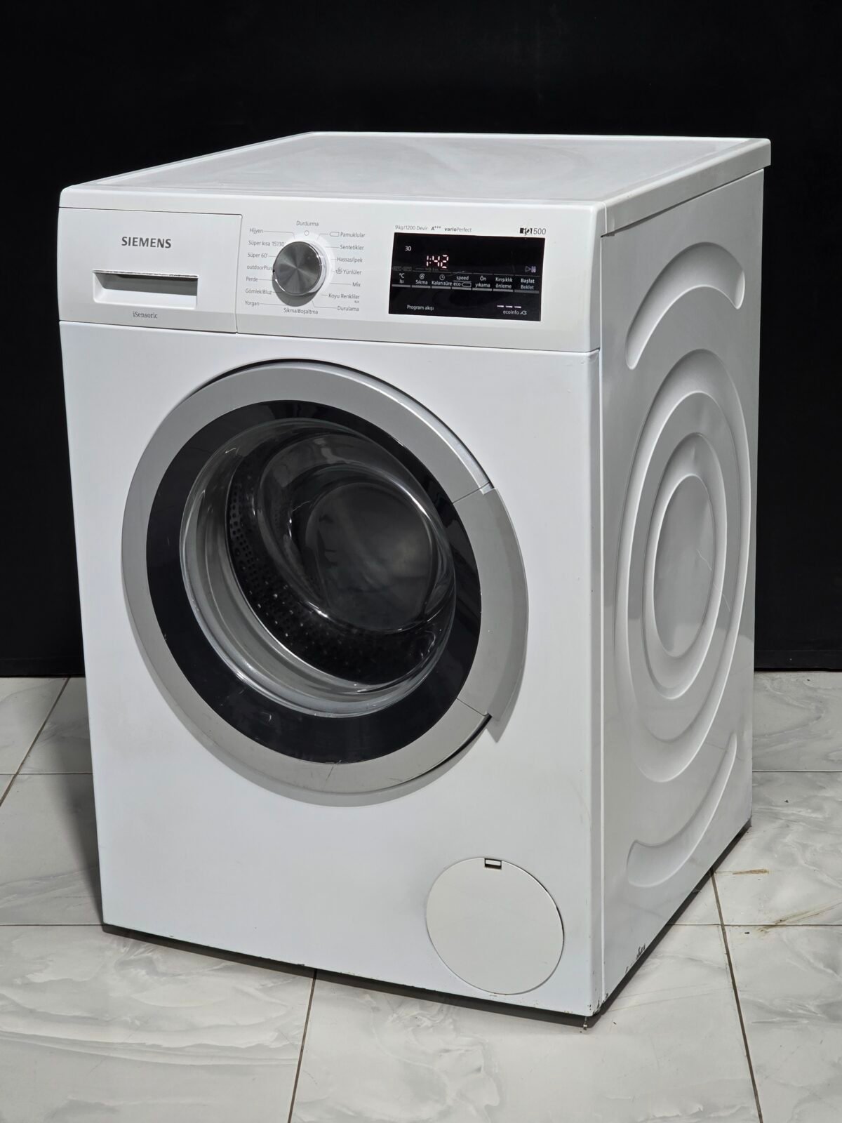 SIEMENS A+++ IQ SERİ 9 KG 1200 DEVİR ÇAMAŞIR MAKİNESİ - Görsel 4