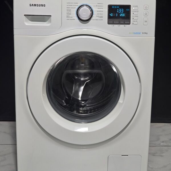 SAMSUNG A+++ ECO BUBBLE 8 KG 1200 DEVİR ÇAMAŞIR MAKİNESİ
