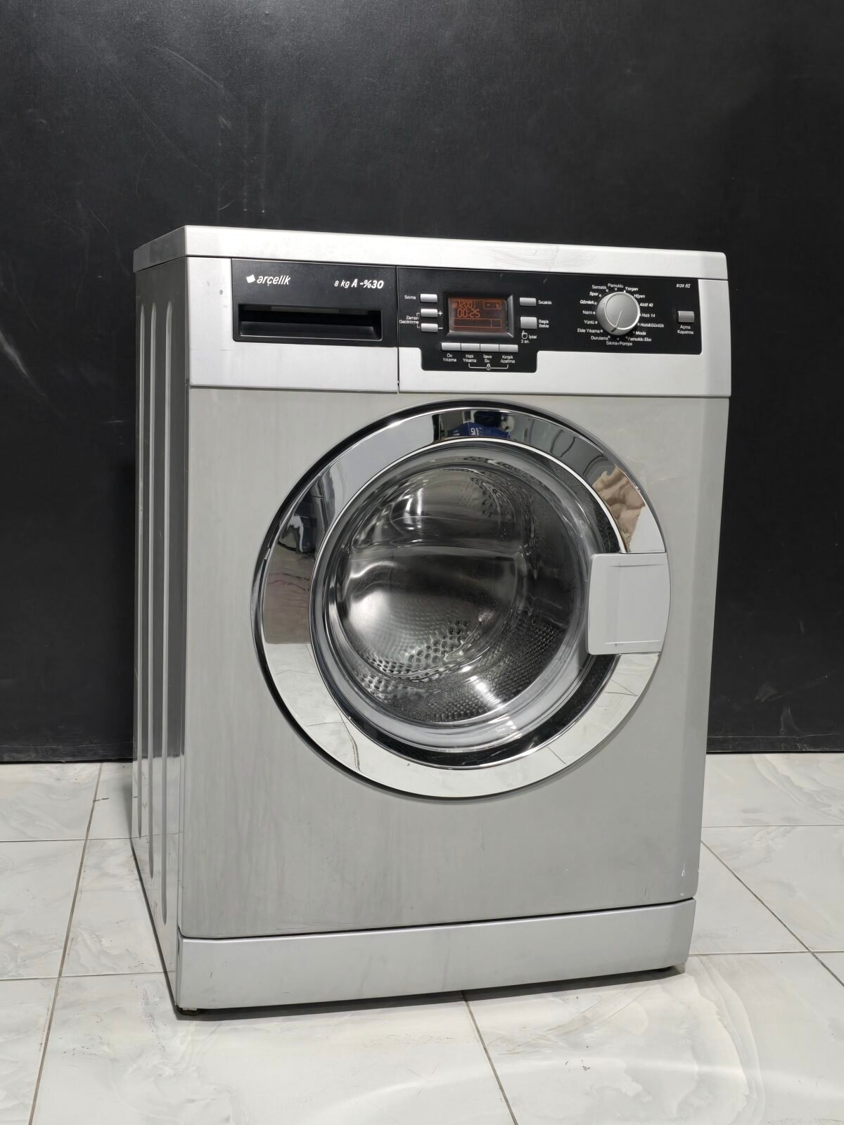 ARÇELİK A+++ GRİ 8 KG 1200 DEVİR ÇAMAŞIR MAKİNESİ - Görsel 4
