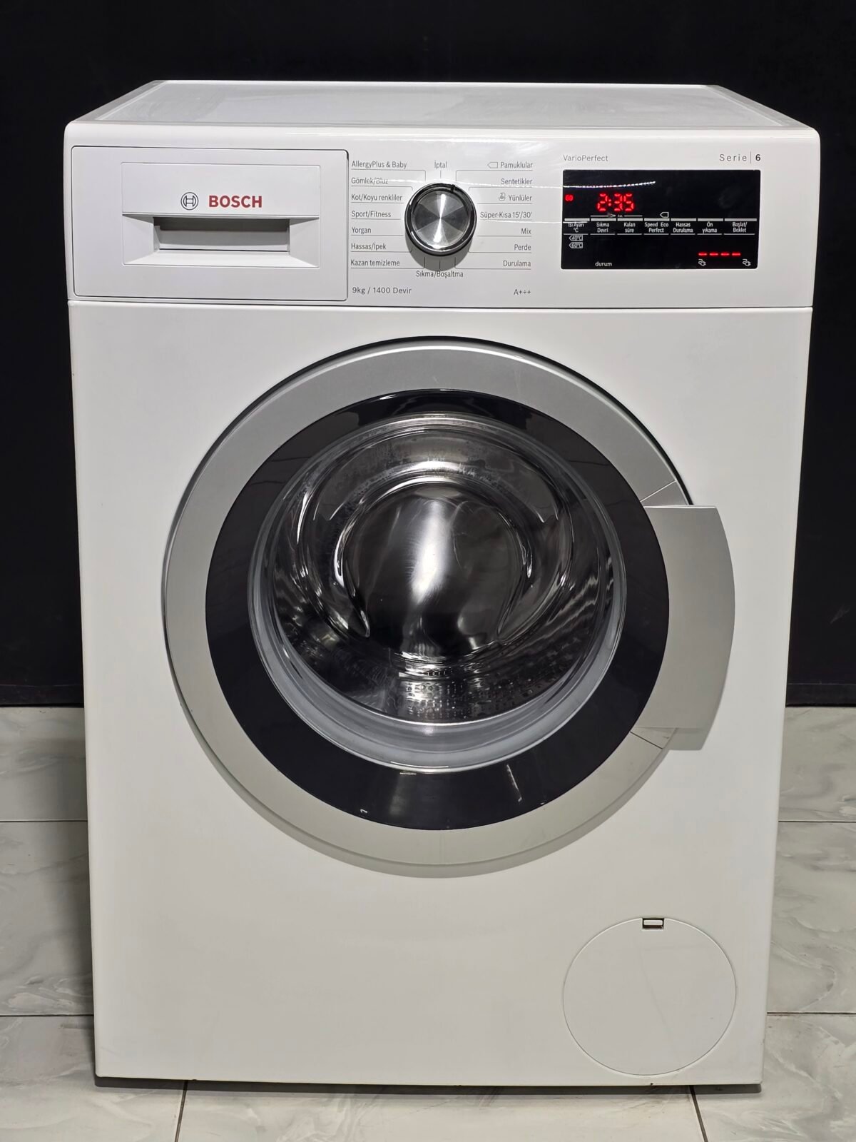 BOSCH SERİ 6 A+++ 9 KG 1400 DEVİR ÇAMAŞIR MAKİNESİ - Görsel 1