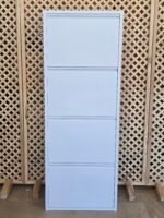 METAL BEYAZ 4 BÖLMELİ AYAKKABILIK - Görsel 2