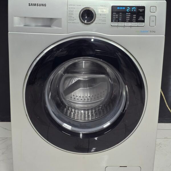 SAMSUNG A+++ GRİ ECO BUBBLE 9 KG 1200 DEVİR ÇAMAŞIR MAKİNESİ
