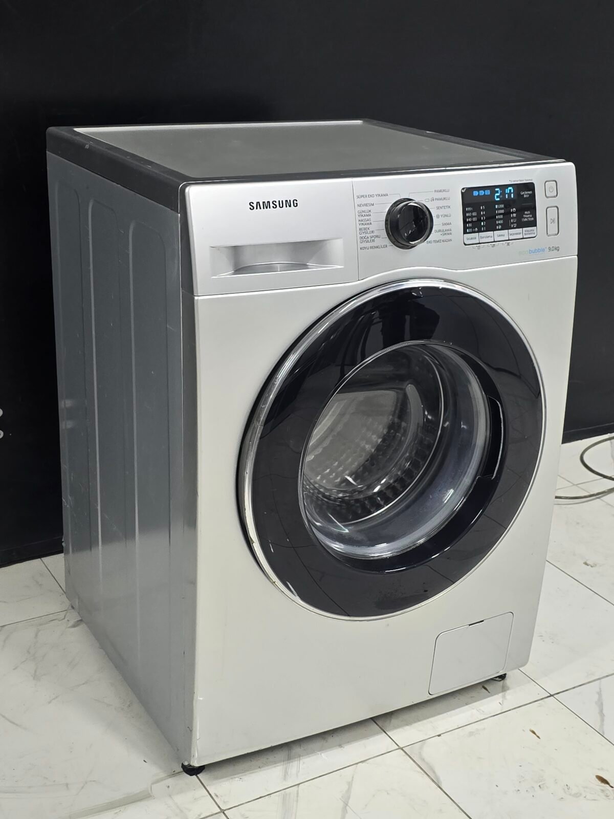 SAMSUNG A+++ GRİ ECO BUBBLE 9 KG 1200 DEVİR ÇAMAŞIR MAKİNESİ - Görsel 3